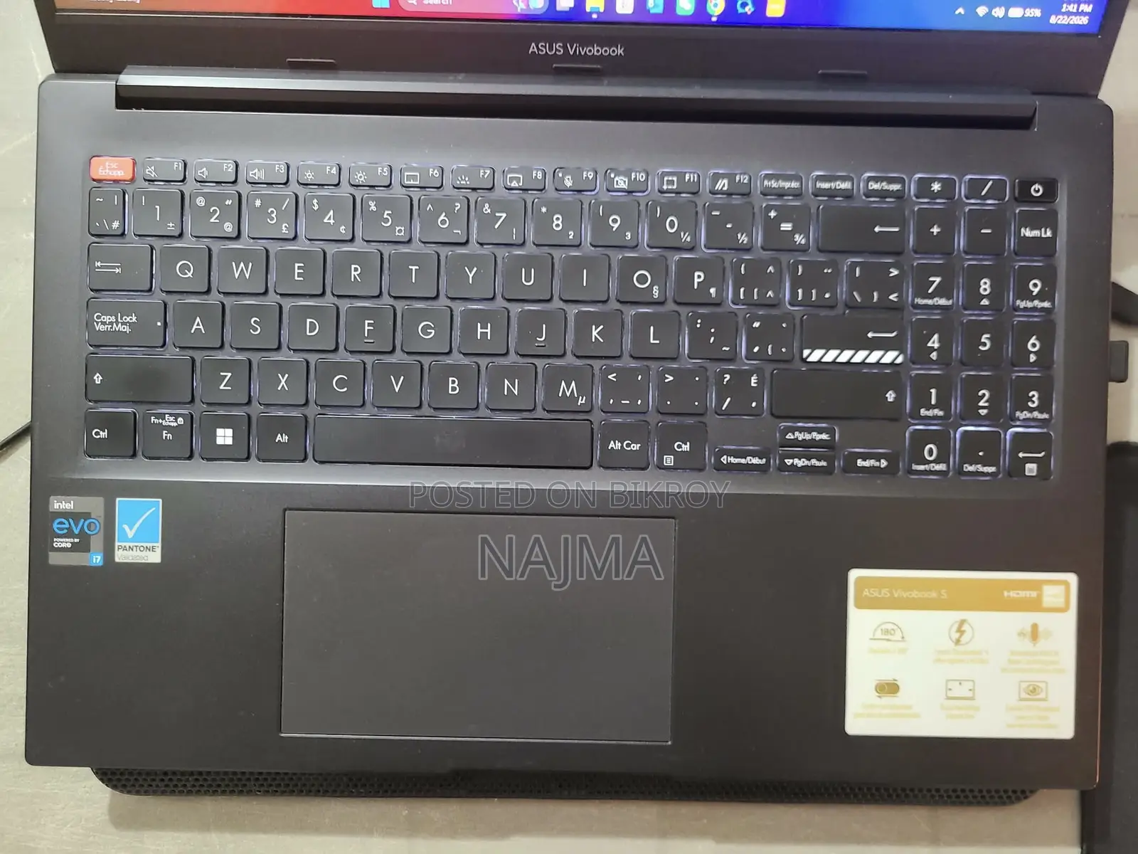 Laptop Asus Vivobook 15 16GB Intel Core i7 SSD 1T