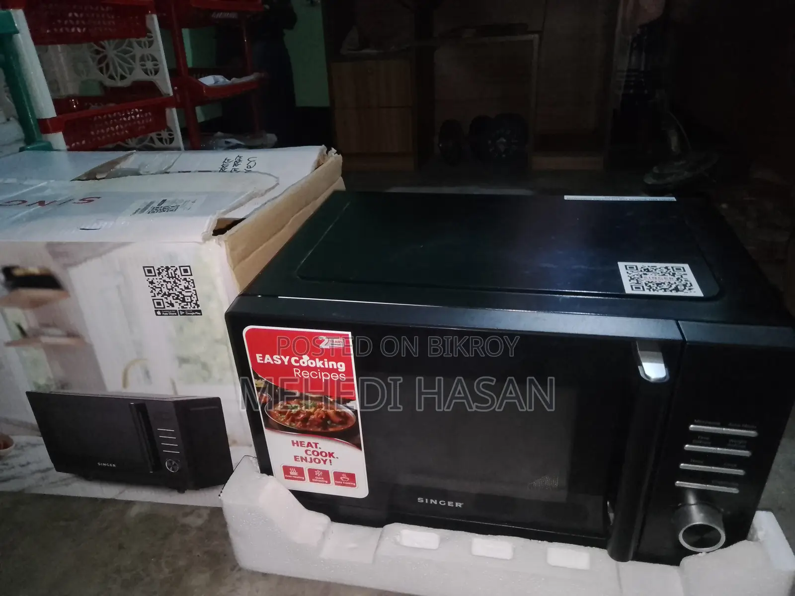 Singer 25L Microwave Oven (SMW25EMSOLP) -With Box & Warranty Card.