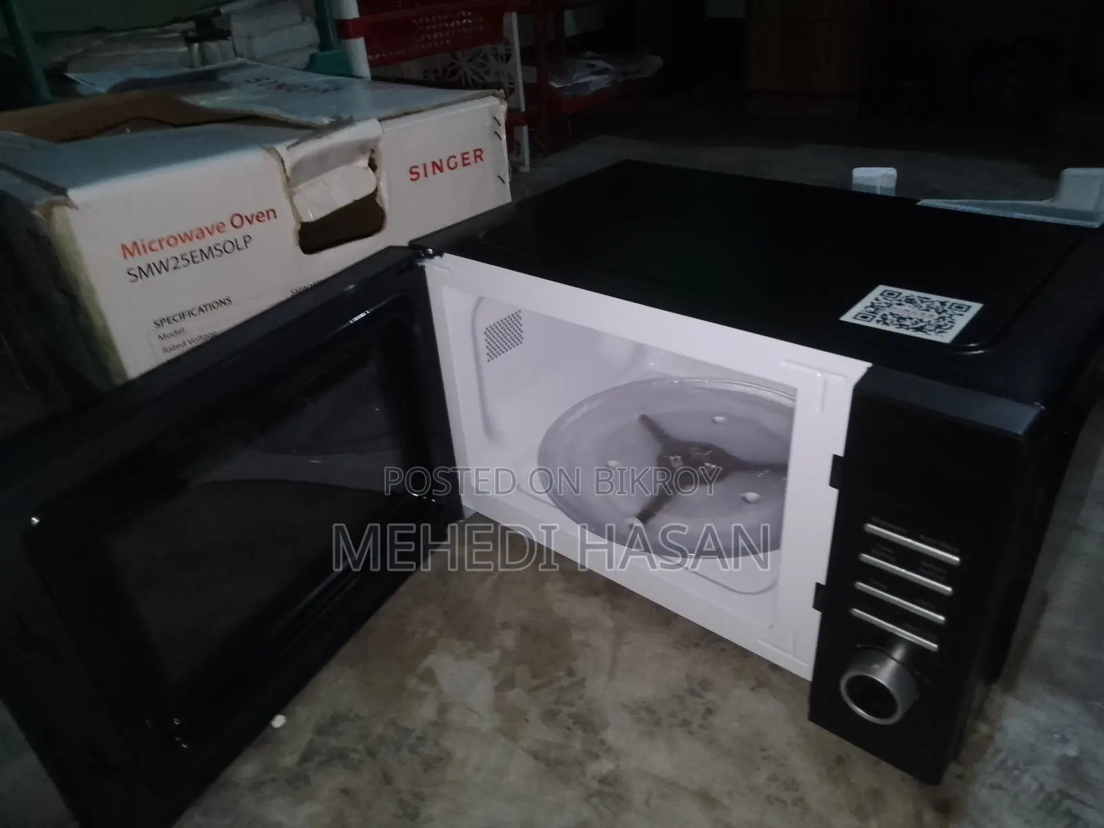 Singer 25L Microwave Oven (SMW25EMSOLP) -With Box & Warranty Card.
