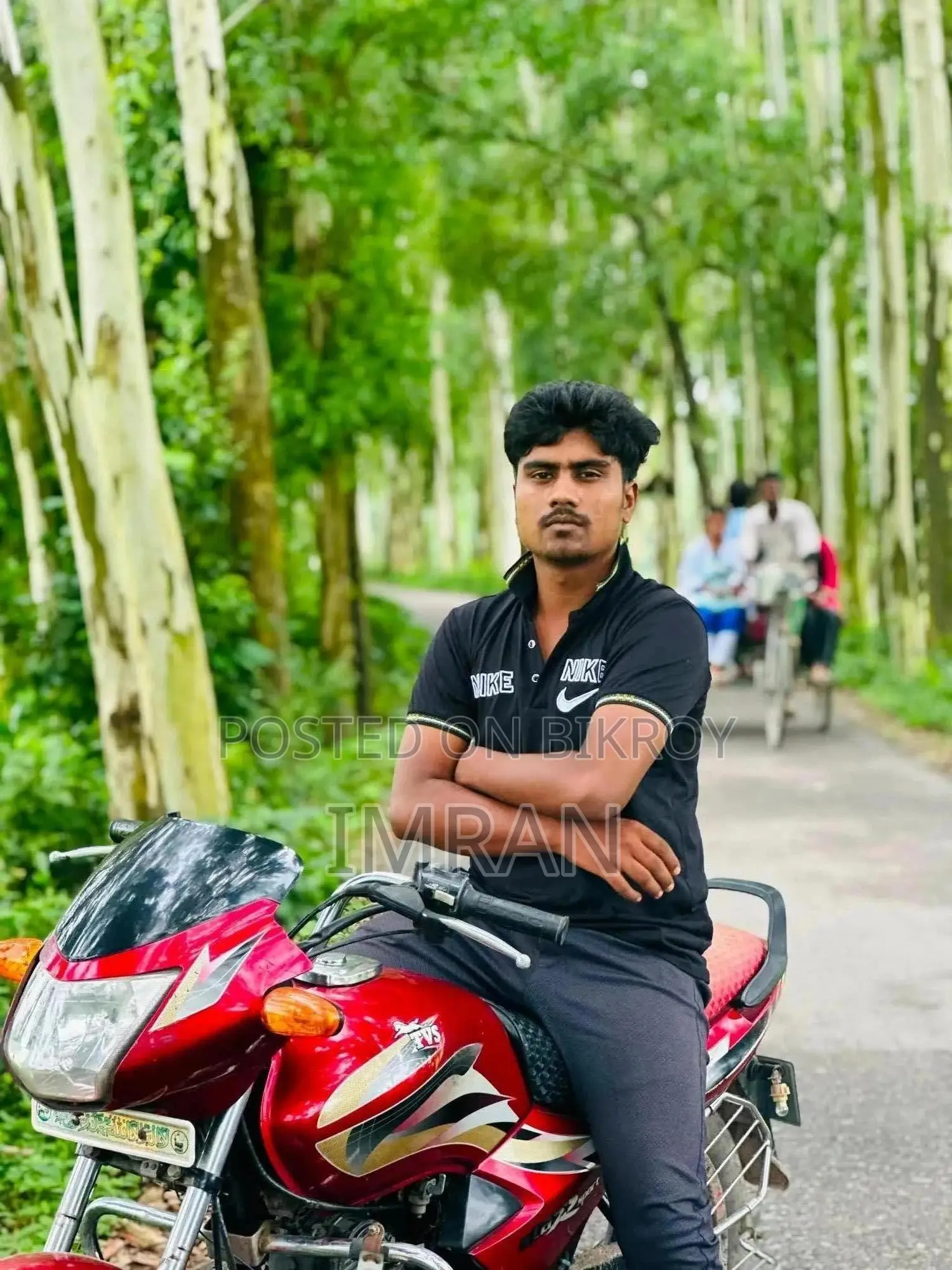 TVS King Deluxe Plus iTouch Start 2022 Red