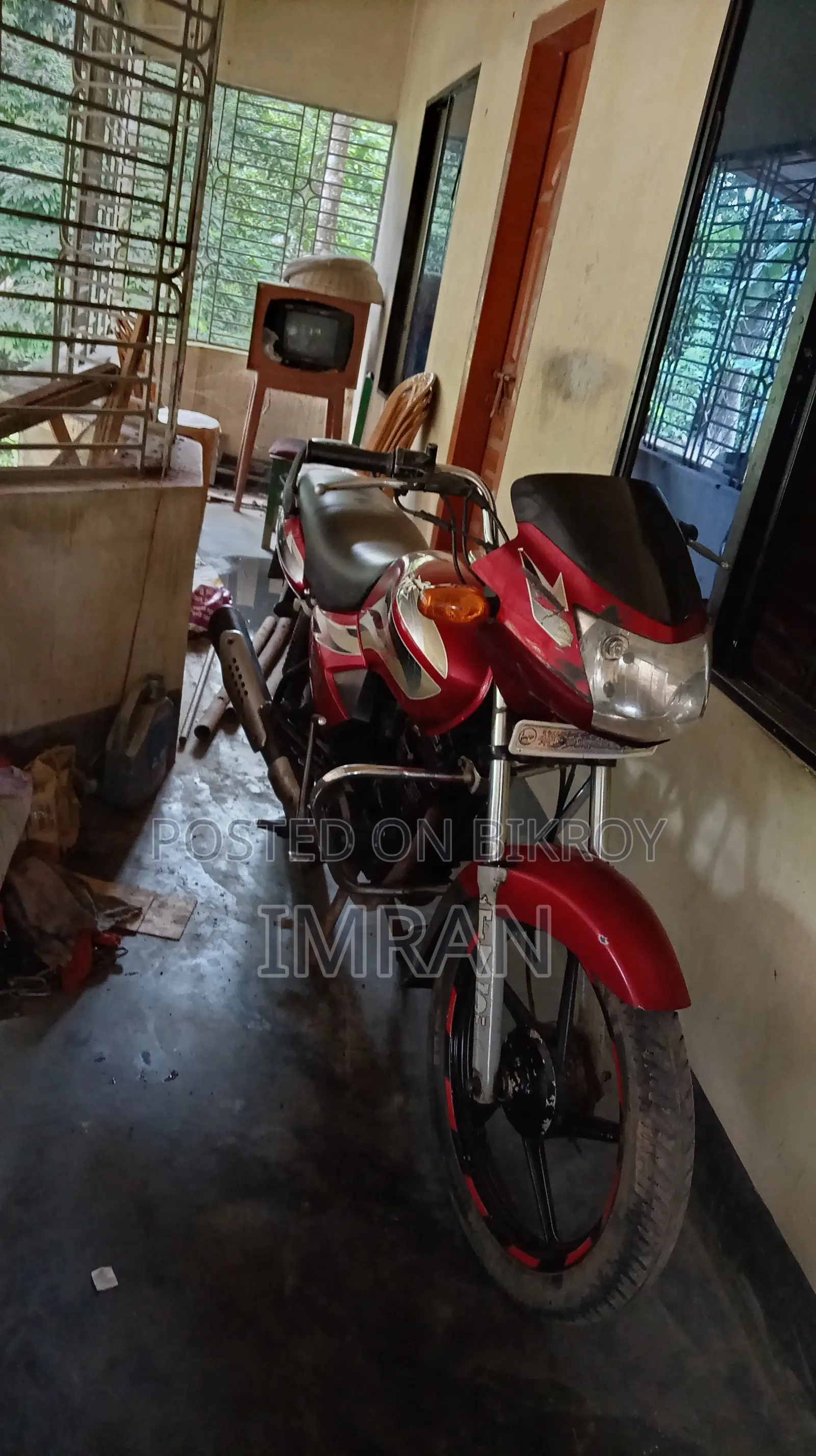 TVS King Deluxe Plus iTouch Start 2022 Red