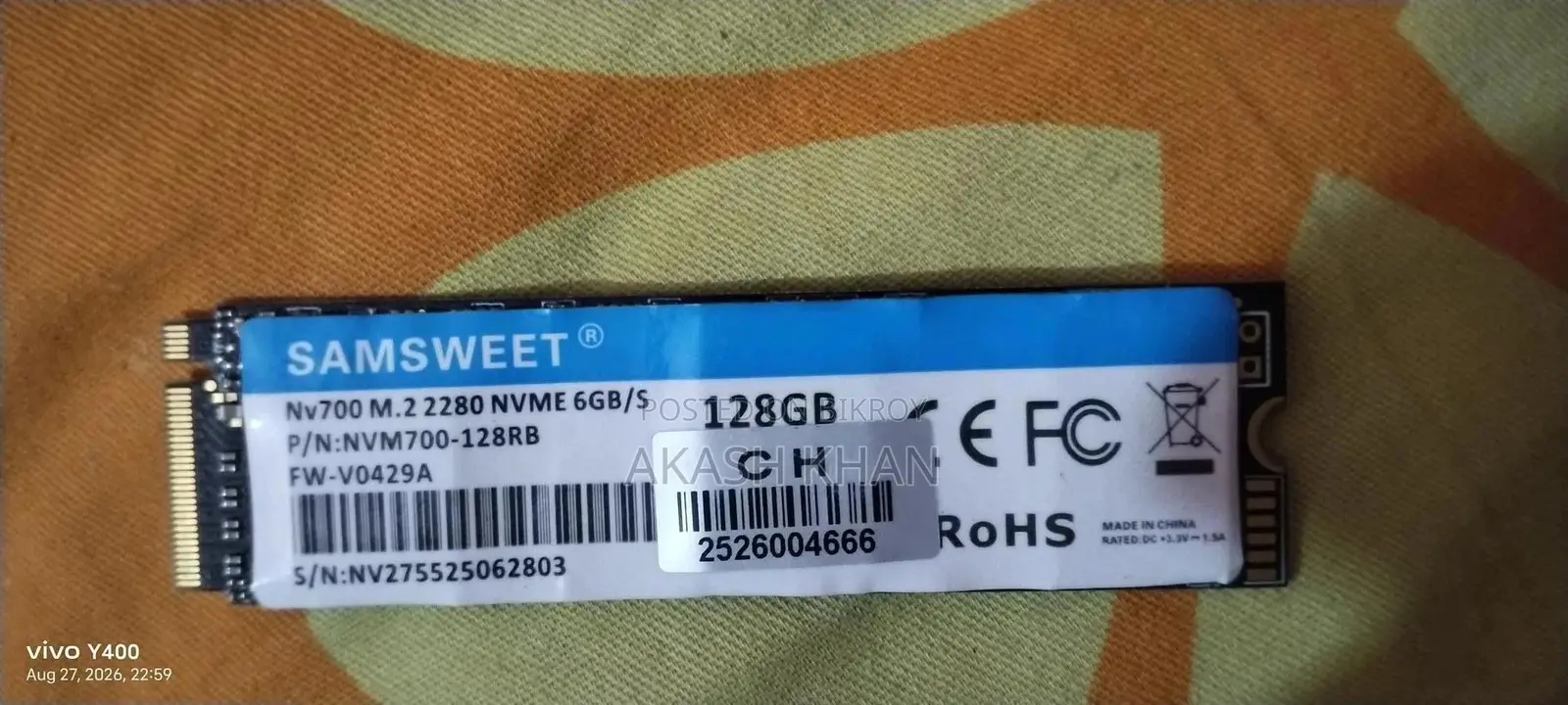 128 Gb SSD Card Nvm700
