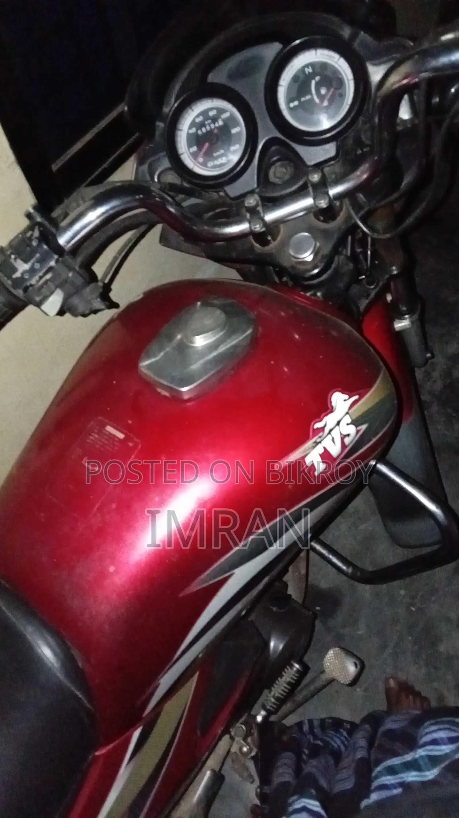 TVS King Deluxe Plus iTouch Start 2022 Red