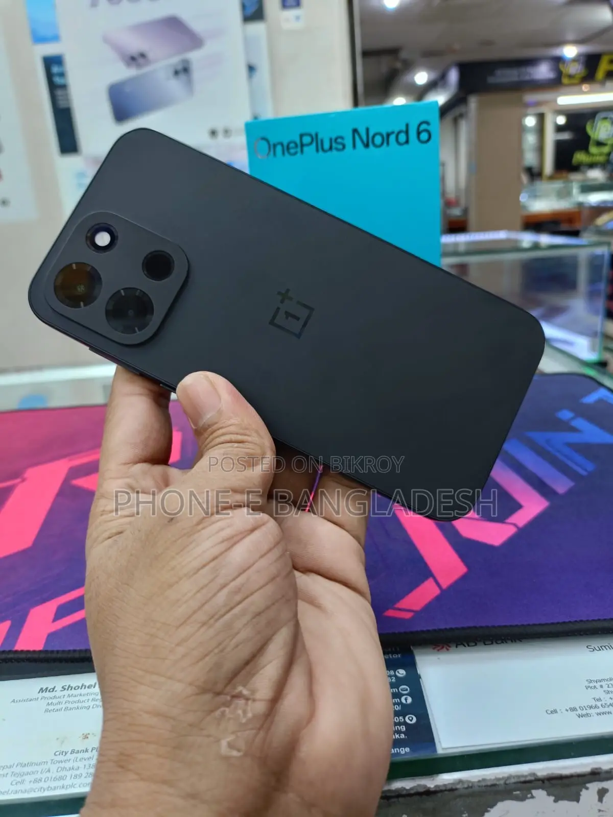 ওয়ানপ্লাস নর্ড ৬ ২৫৬ জিবি ব্ল্যাক