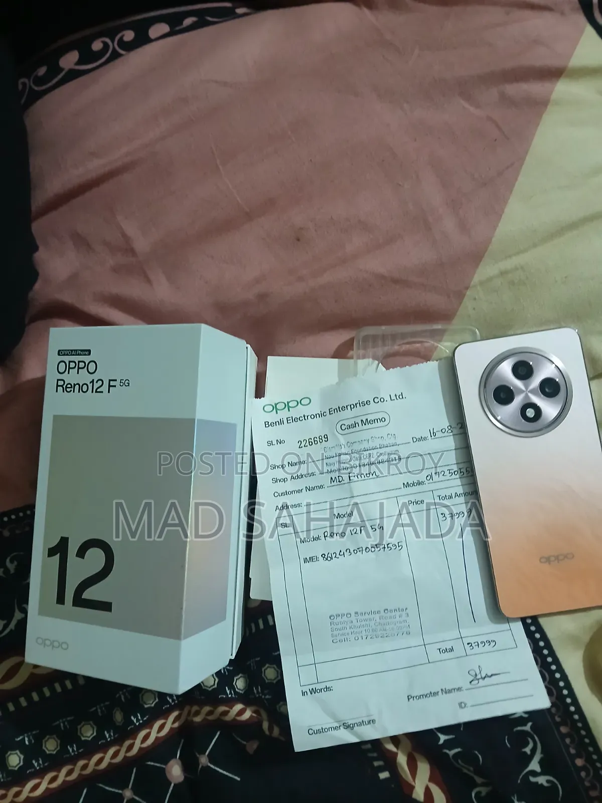 New Oppo Reno 256 GB Orange