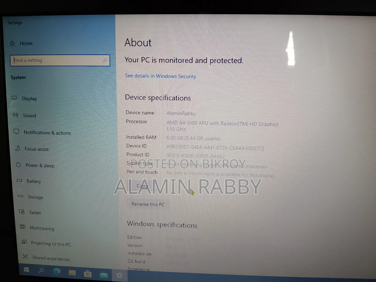 Laptop Asus A42JV 6GB Intel Core i5 SSD 500GB