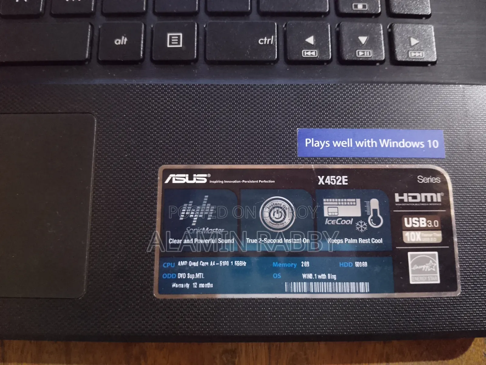 Laptop Asus A42JV 6GB Intel Core i5 SSD 500GB