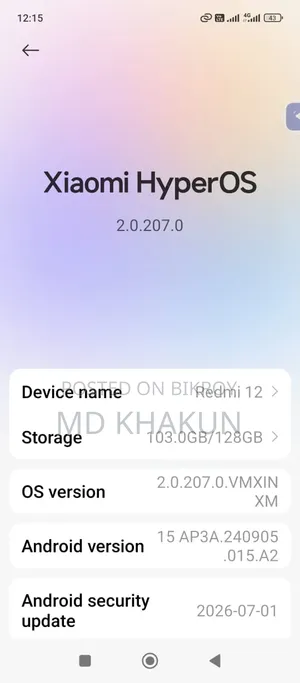 Xiaomi Redmi 12 128 GB Black