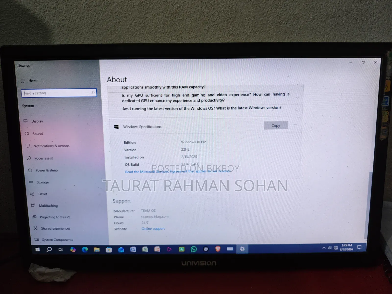 Desktop Computer 6GB RAM Intel Core i3 HDD+SSD 512GB