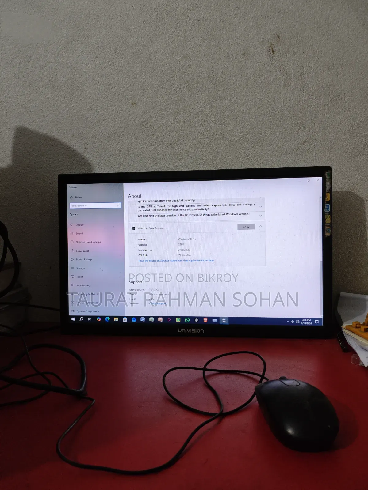 Desktop Computer 6GB RAM Intel Core i3 HDD+SSD 512GB