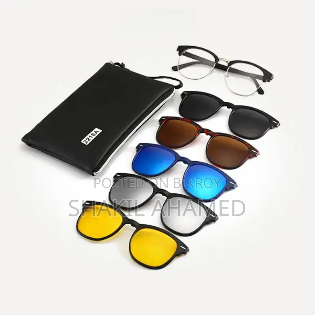 6 in 1 Magnetic Sunglass