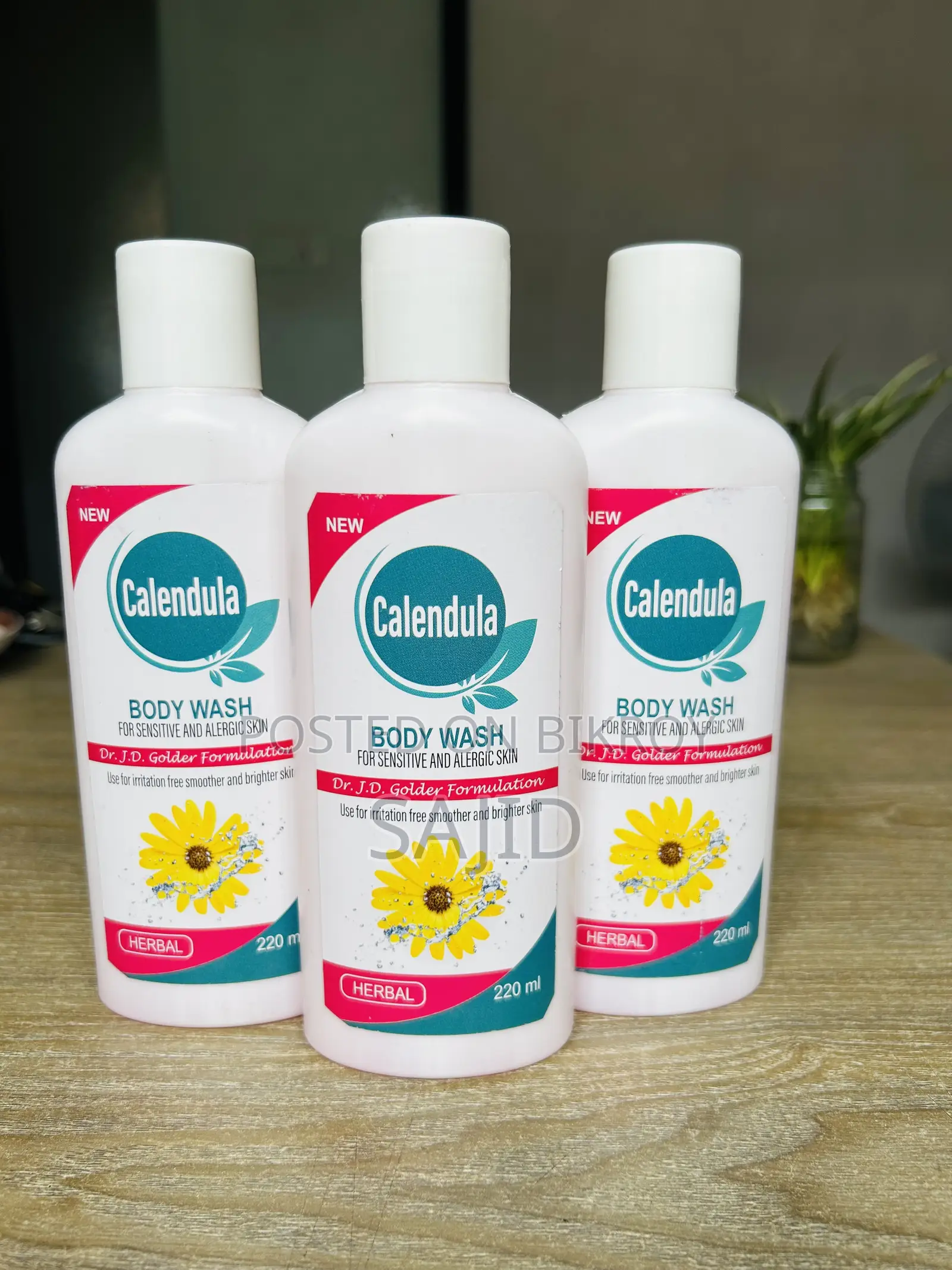 Calendula Body Wash 220ml |3 Peice