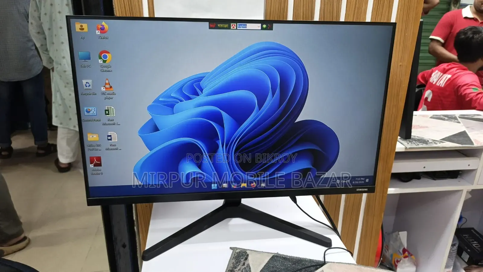 27 Inch Monitor Borderlece Full Fresh Led Samsung