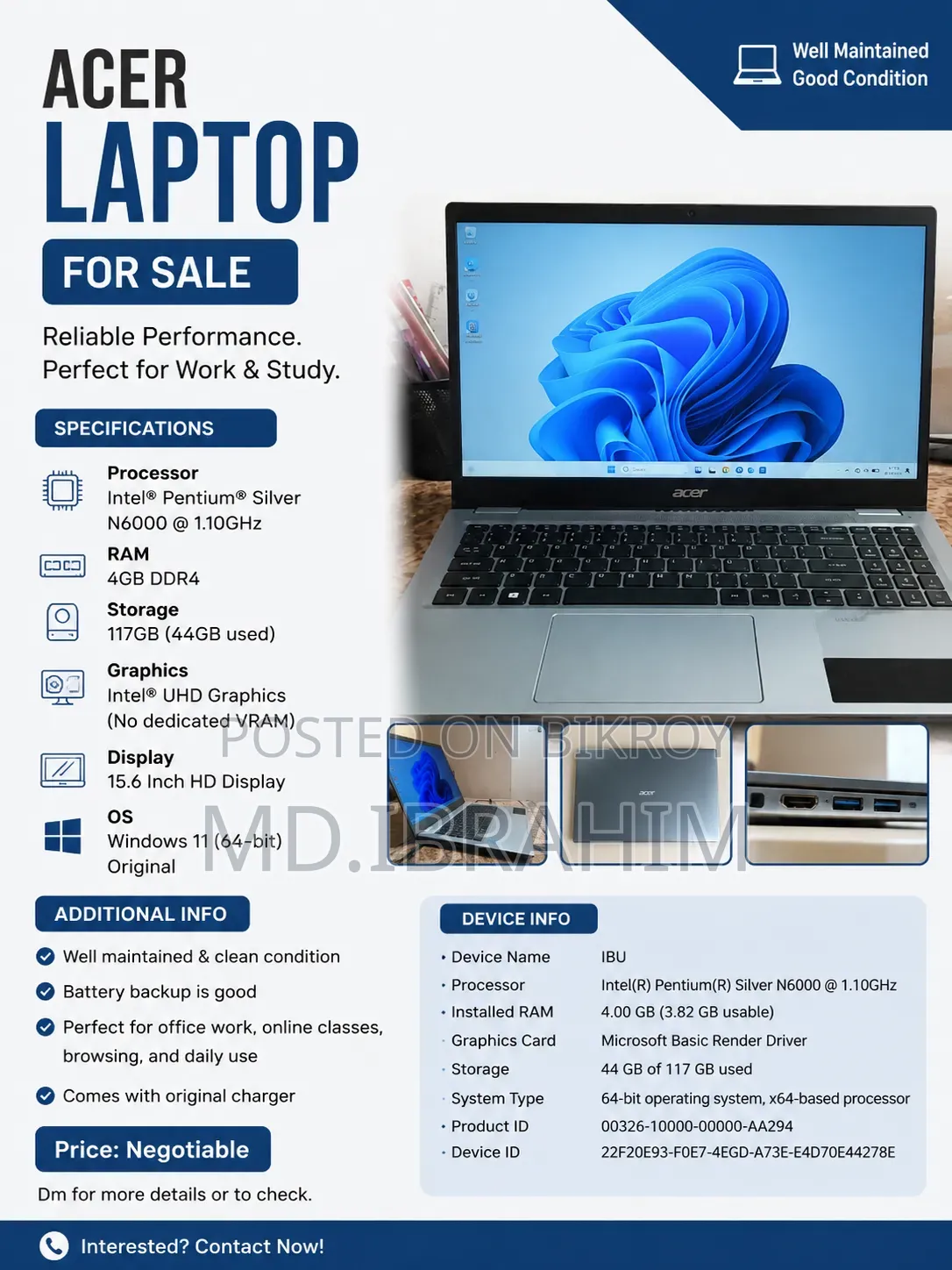 Laptop Acer Chromebook 314 4GB Intel Pentium eMMC 128GB