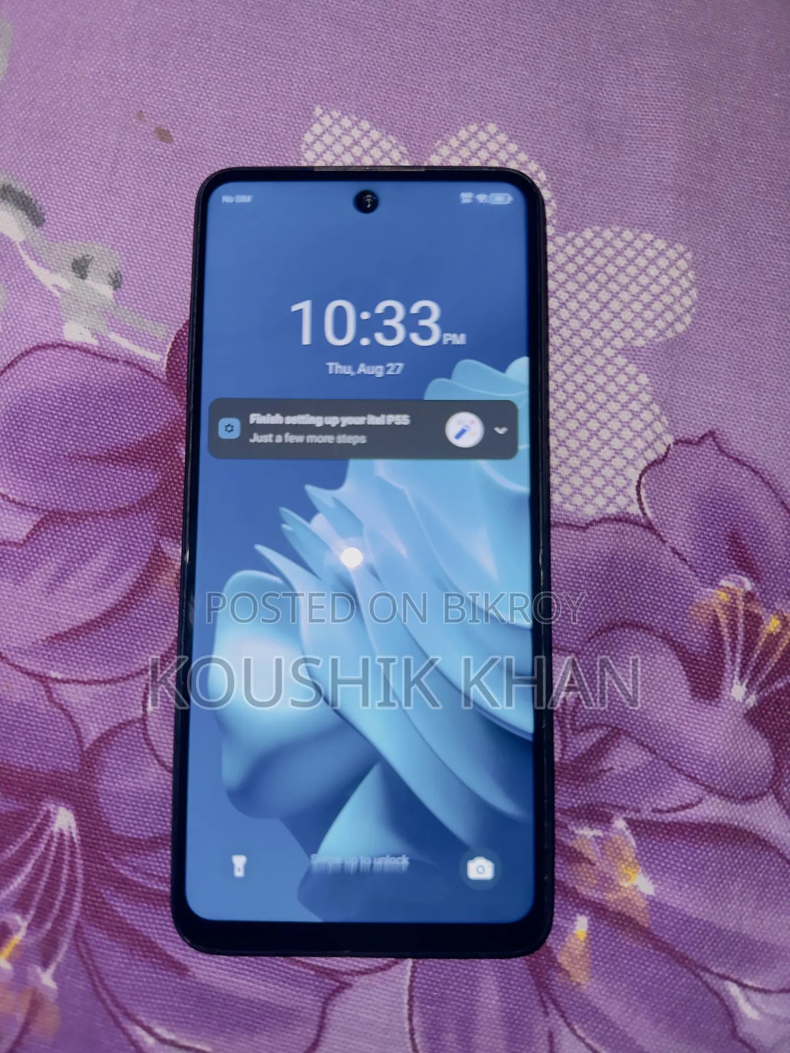 Itel P55 5G 256 GB Blue