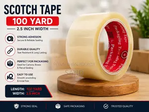 Scotch Packaging Tape – 100 Yard | 2.5 Inch | White