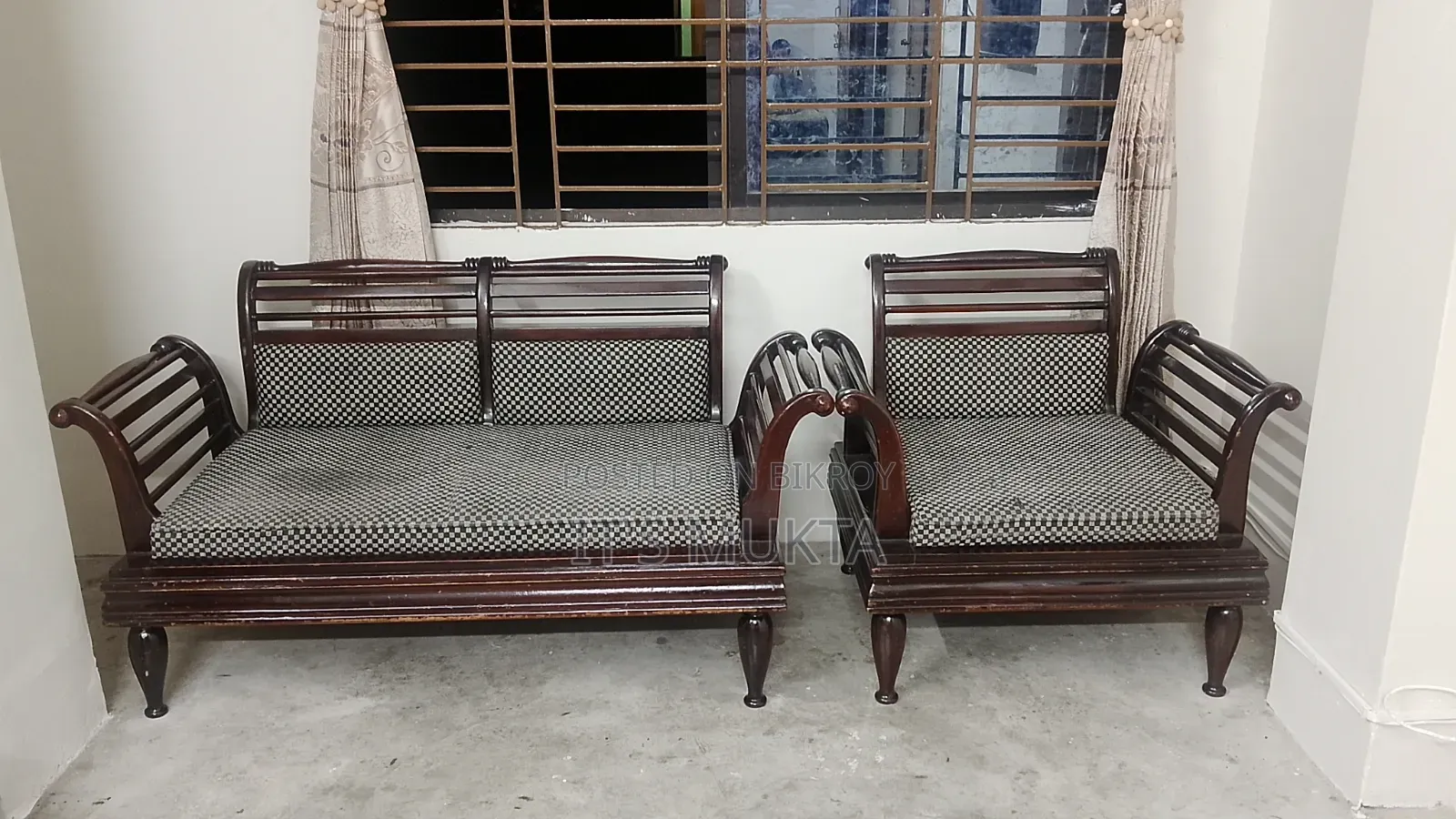 সেগুন কাঠের সোফার ফার্নিচার