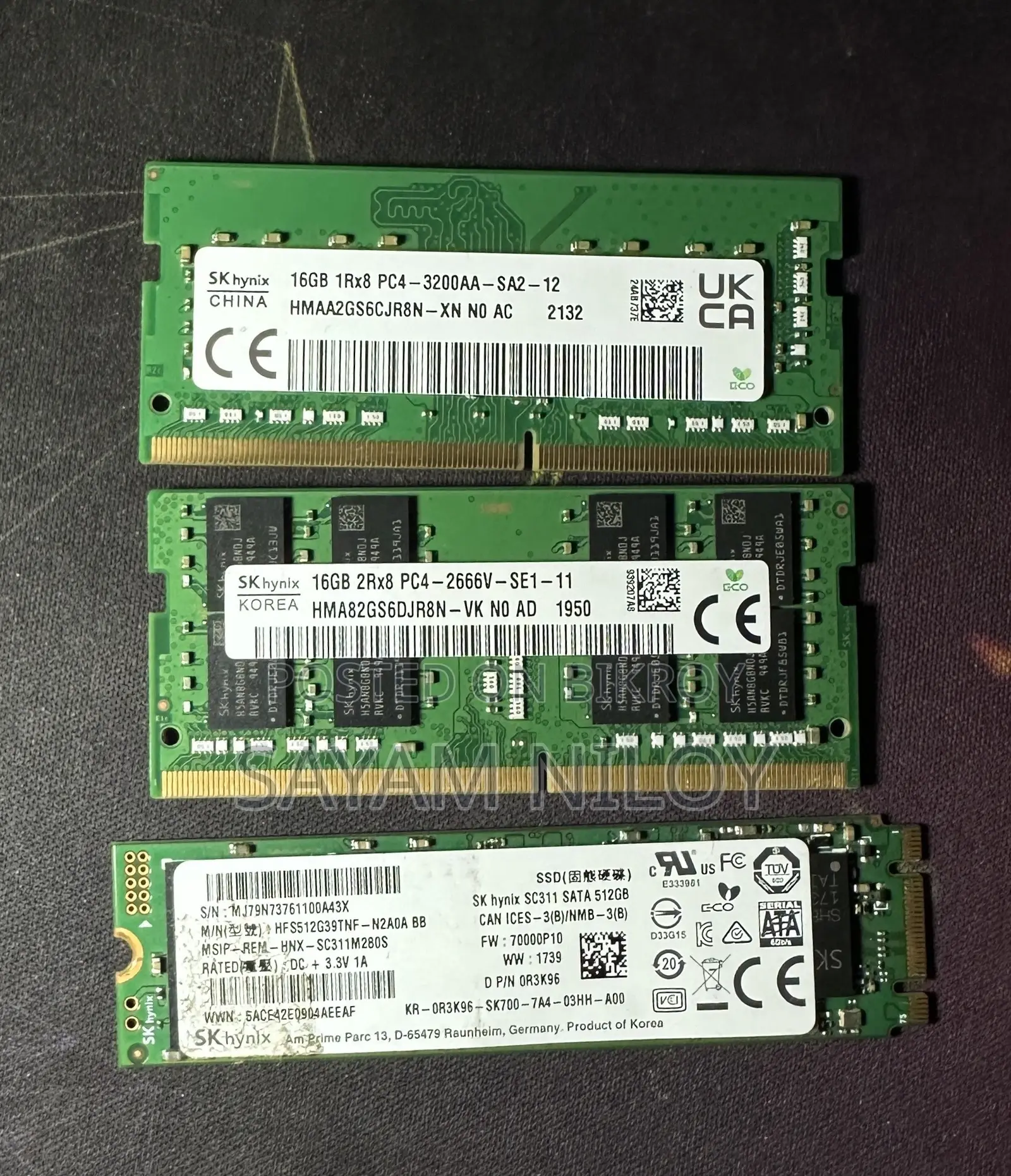 16GB RAM, 512 Gb SSD