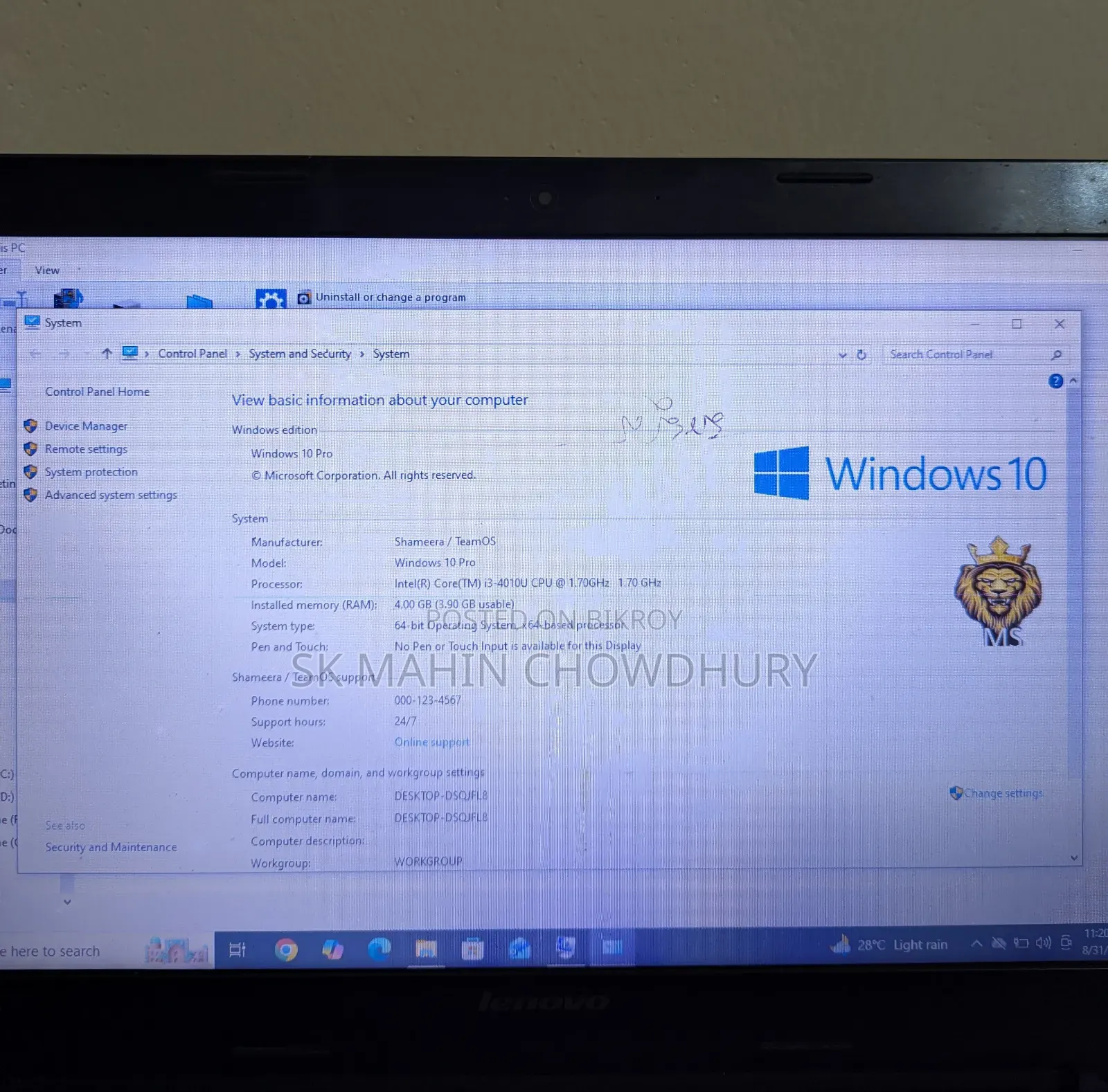 Laptop Lenovo IdeaPad Flex 14 4GB Intel Core i3 SSD 128GB