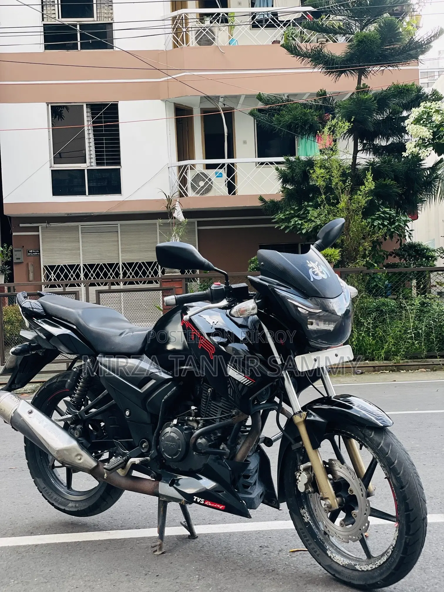 TVS Apache RTR 160 2V 2021 Black