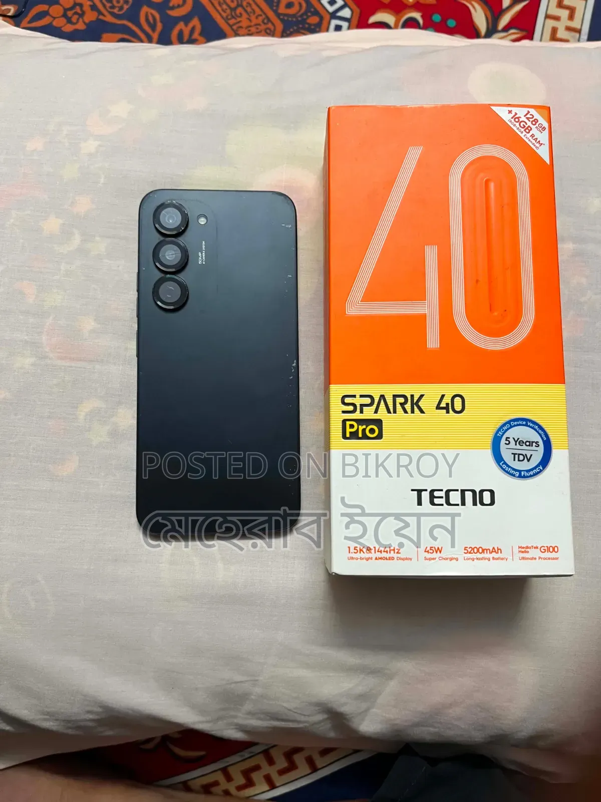 Tecno Spark 40 Pro 128 GB Black