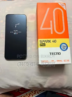 Tecno Spark 40 Pro 128 GB Black