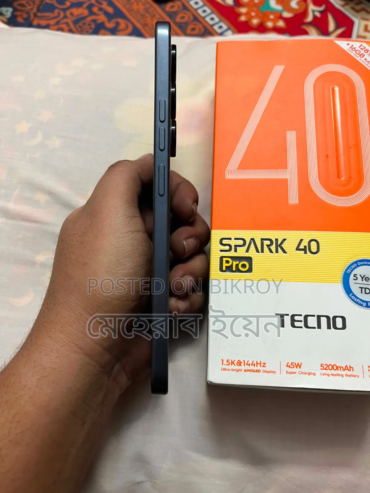 Tecno Spark 40 Pro 128 GB Black