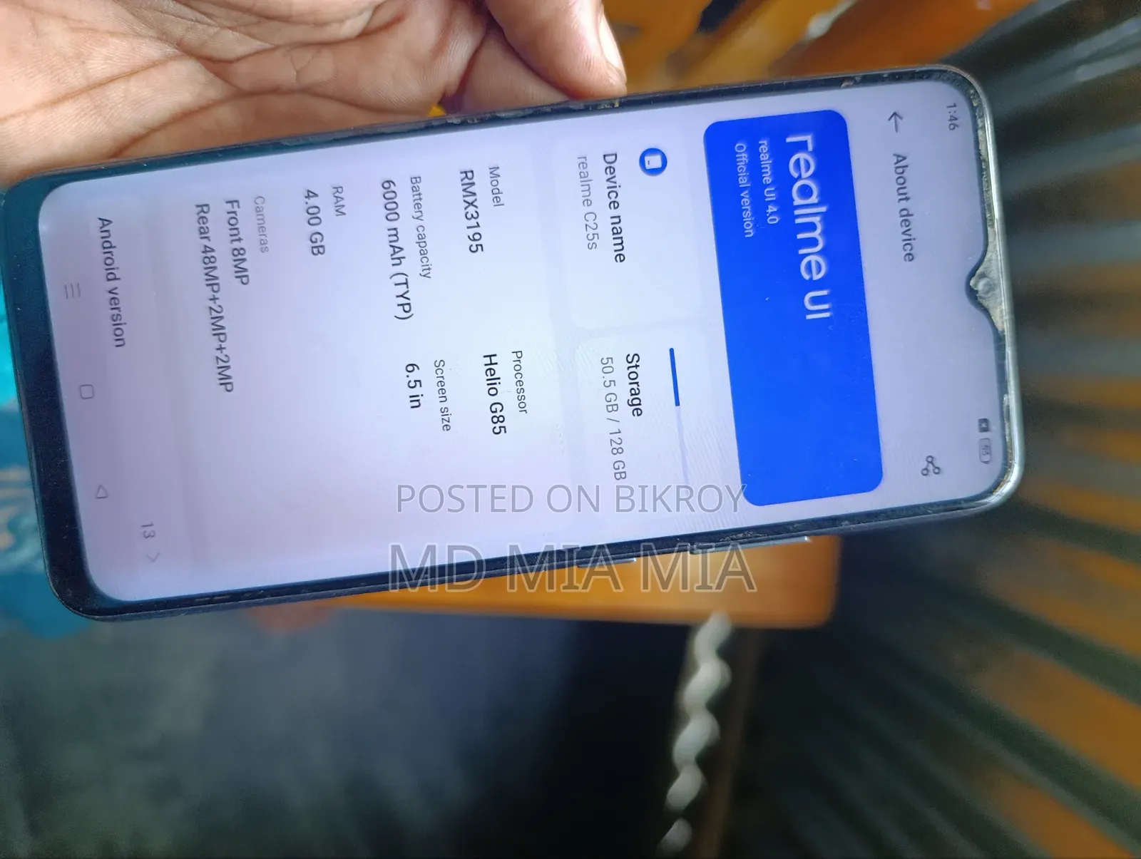 Realme C25s 128 GB Gray