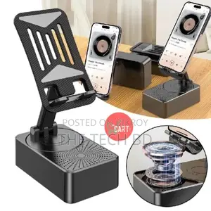 3 in 1 Bluetooth Speaker Phone Stand With Powerbank