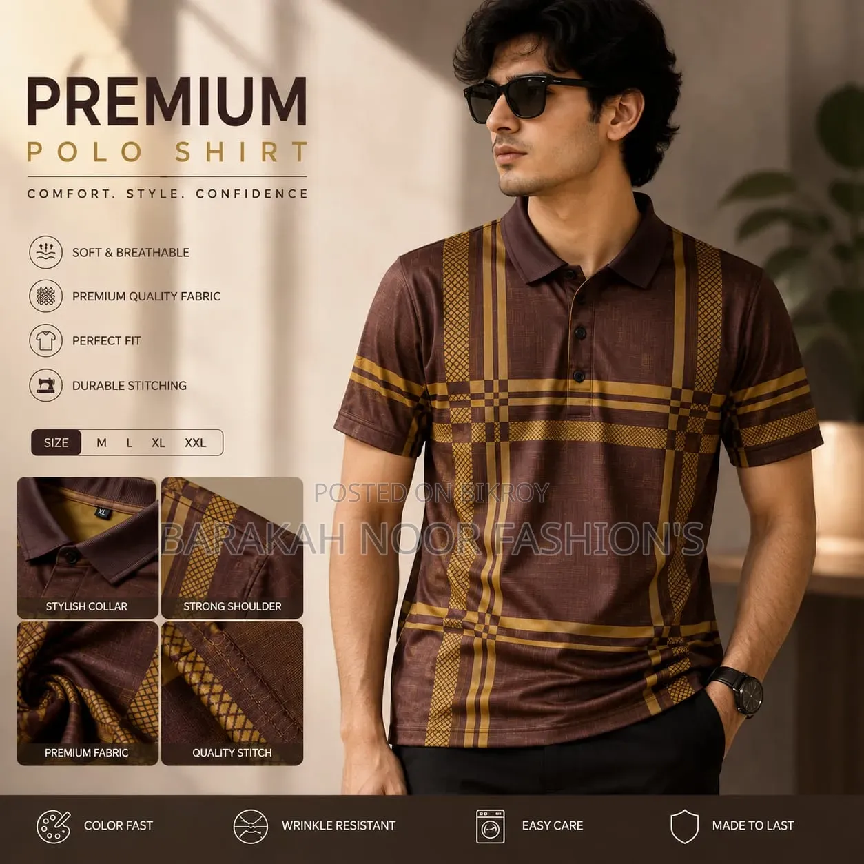 Premium Polo Shirt 👕
Upgrade Your Everyday Style With a Clean.✨