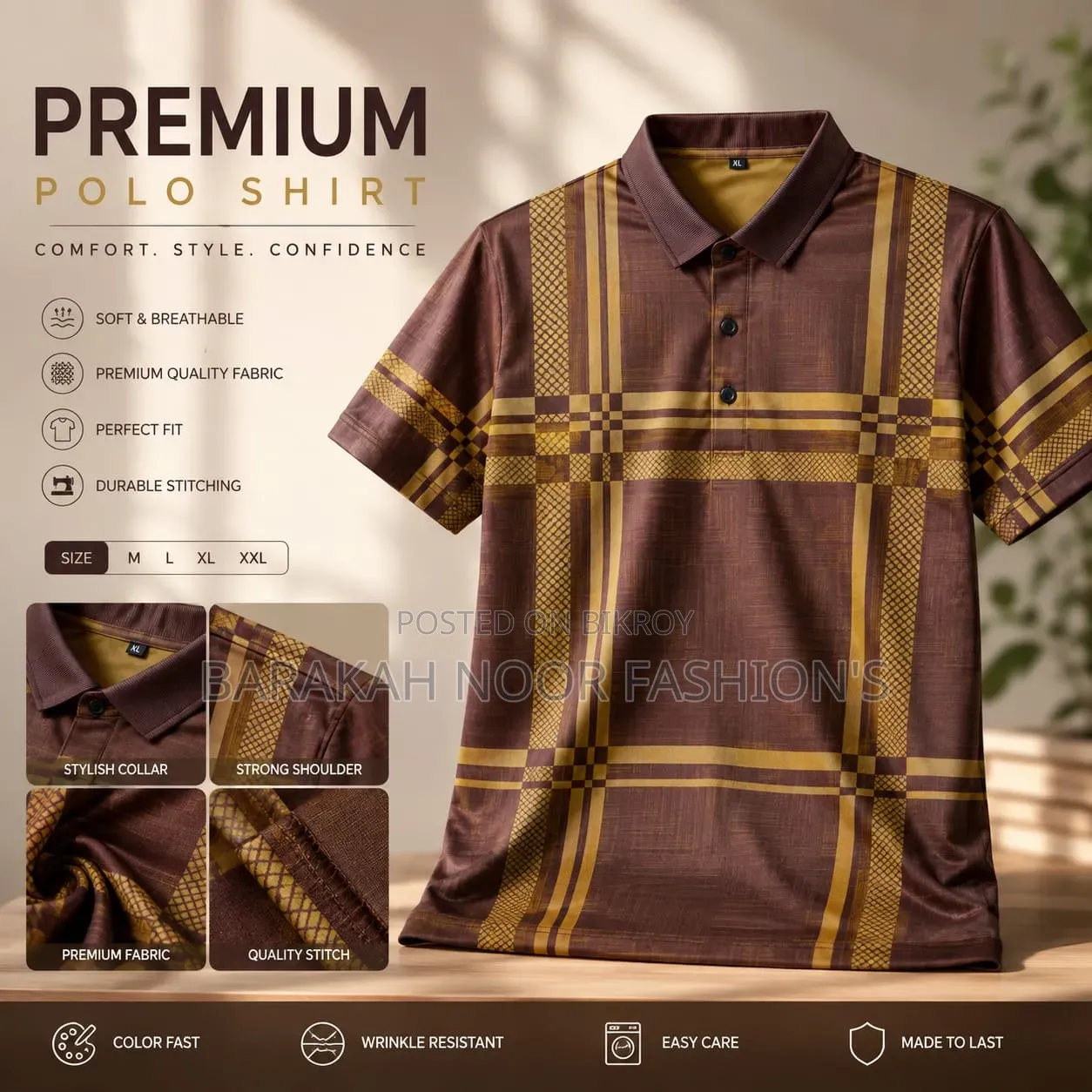 Premium Polo Shirt 👕
Upgrade Your Everyday Style With a Clean.✨