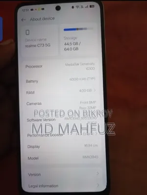 Realme 64 GB Green