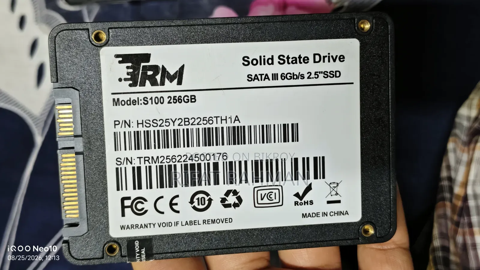 TRM 256 GB Sata SSD