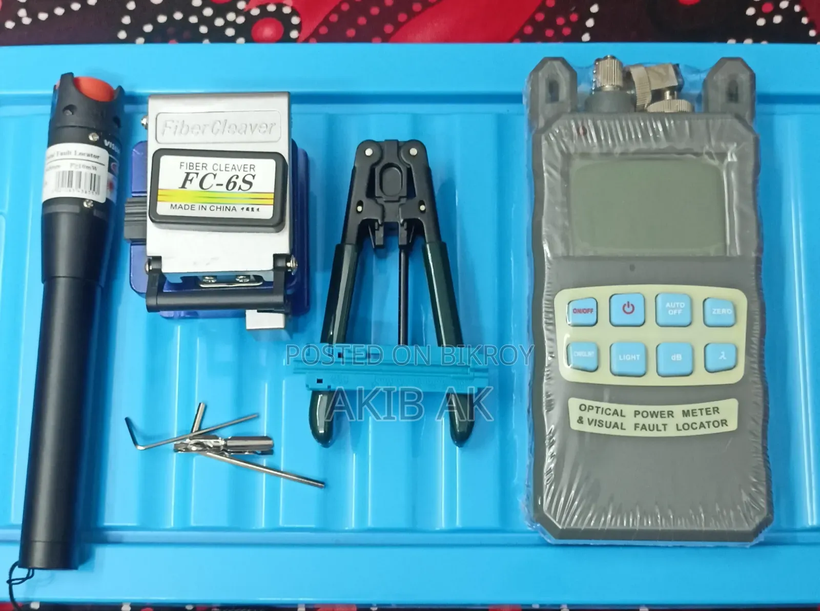 Fiber Optic Tool Kit Full Set-ফাইবার অপটিক(fc-6s Cleaver & Power Meter