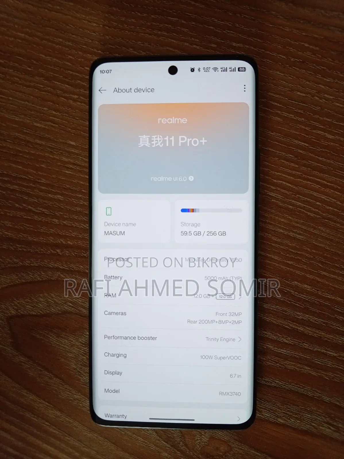 Realme 11 Pro+ 256 GB Green