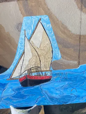Unique Hand-Carved & Textured PVC Board Sailboat Art (Nautical Decor)