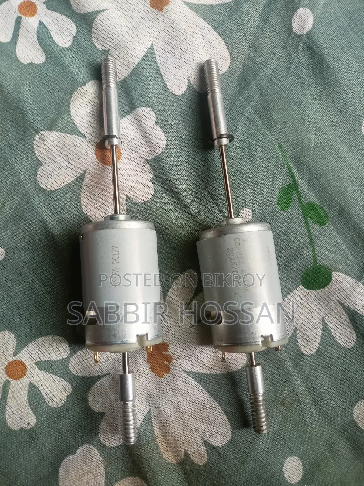 RS-555 DC 12V High Speed Fan Motor (2 Pcs)