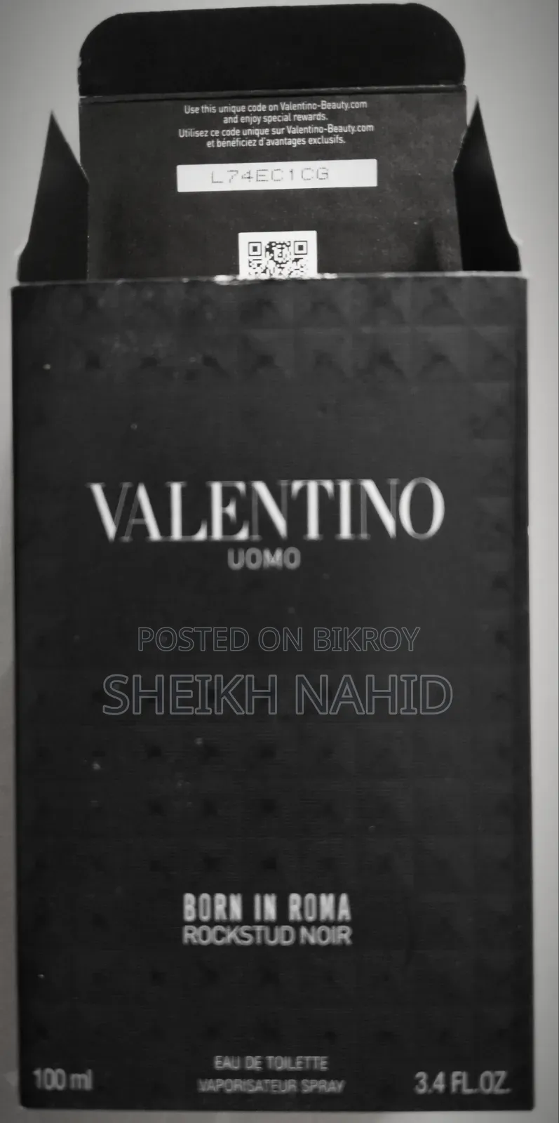 Valentino Uomo Born in Roma Rockstud Noir Eau De Toilette 100 Ml