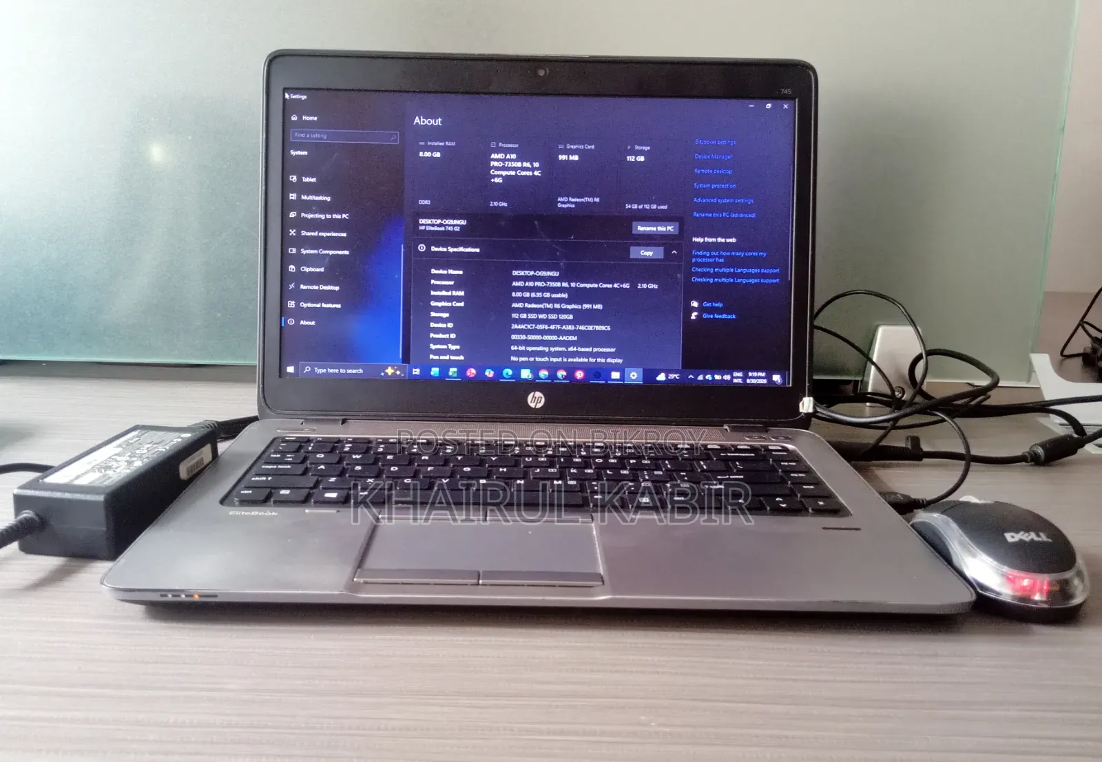 Laptop HP EliteBook 745 G2 8GB AMD A10 SSD 128GB