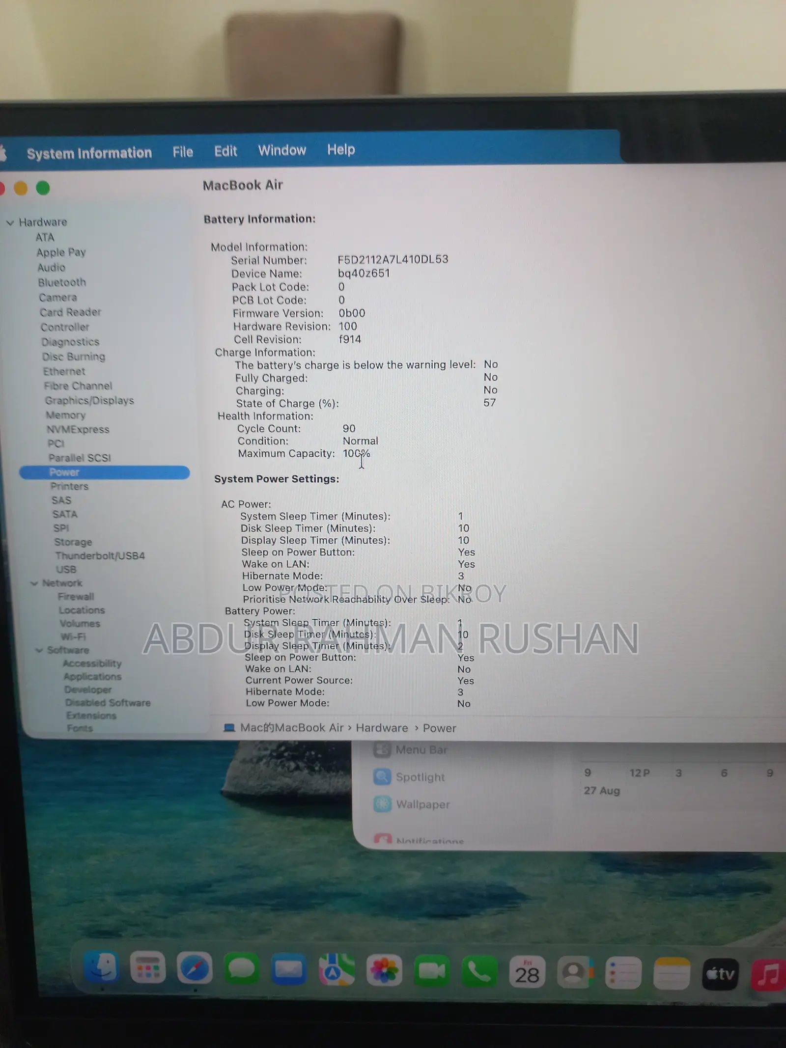 Laptop Apple MacBook Air 2023 M2 8GB Apple M2 eMMC 256GB