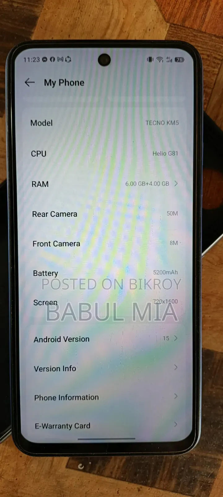 Tecno Spark 40 128 GB Blue
