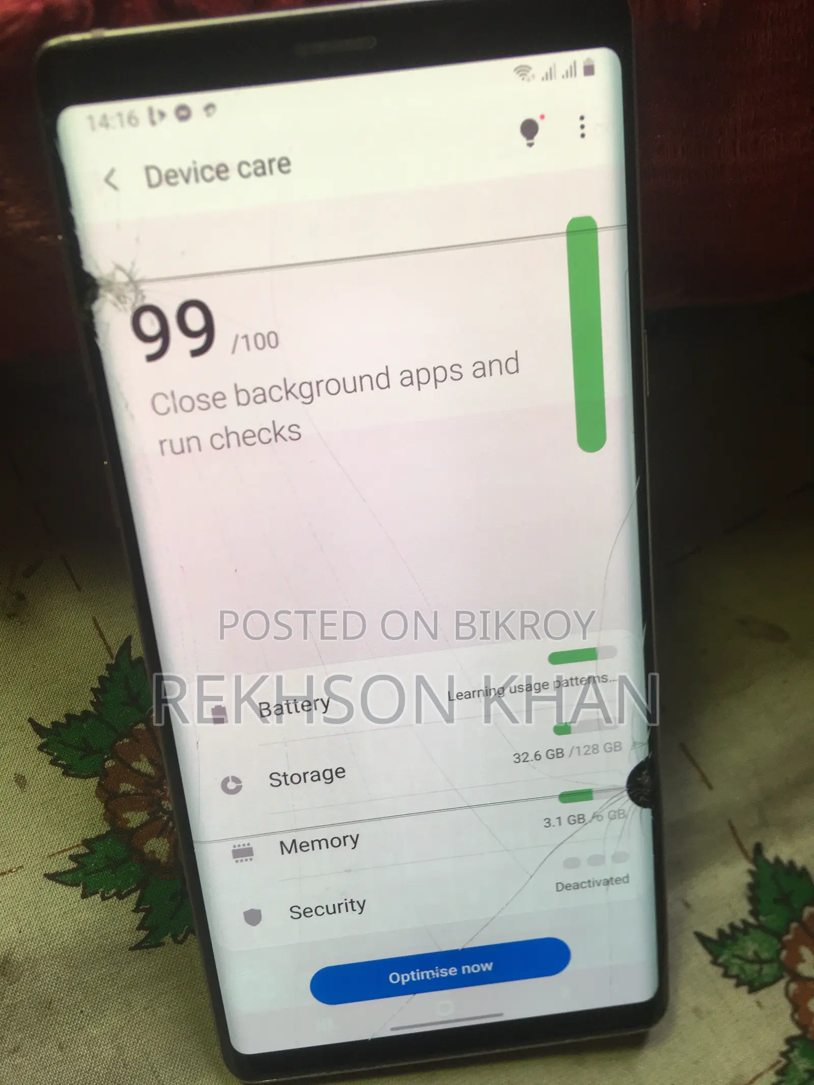 Samsung Galaxy Note 9 128 GB Pink
