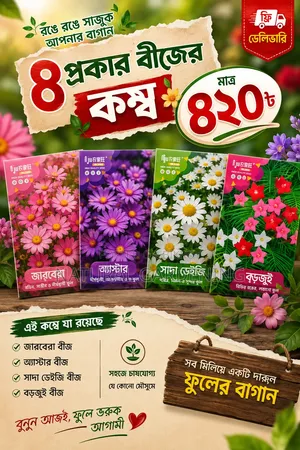 🌸 ৮ প্রকার ফুলের বীজের কম্বো মাত্র ৪২০৳! 🌸
