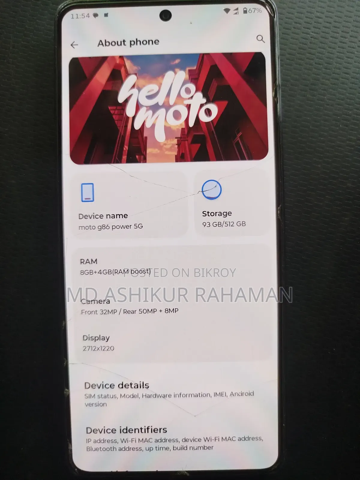 Motorola Moto G86 Power 5G 512 GB Blue