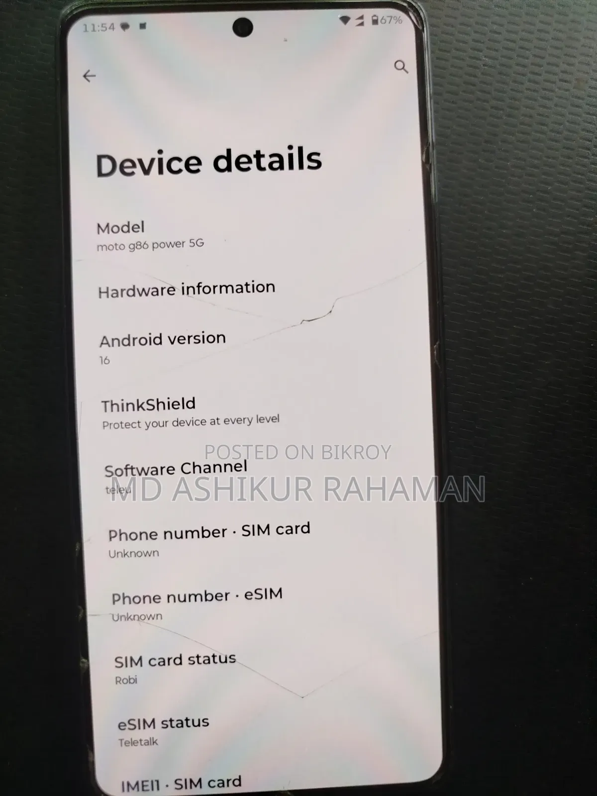 Motorola Moto G86 Power 5G 512 GB Blue