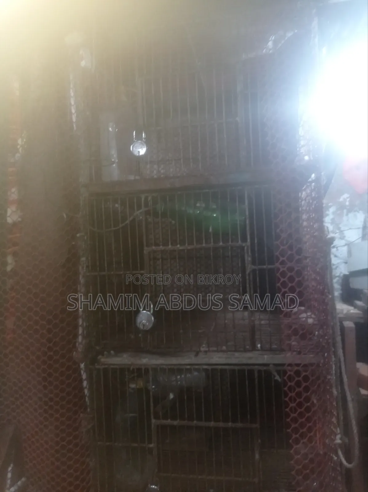কবুতর ও মুরগি পালার তিন তলা মজবুত লোহার খাঁচাটি বিক্রয় করা হবে