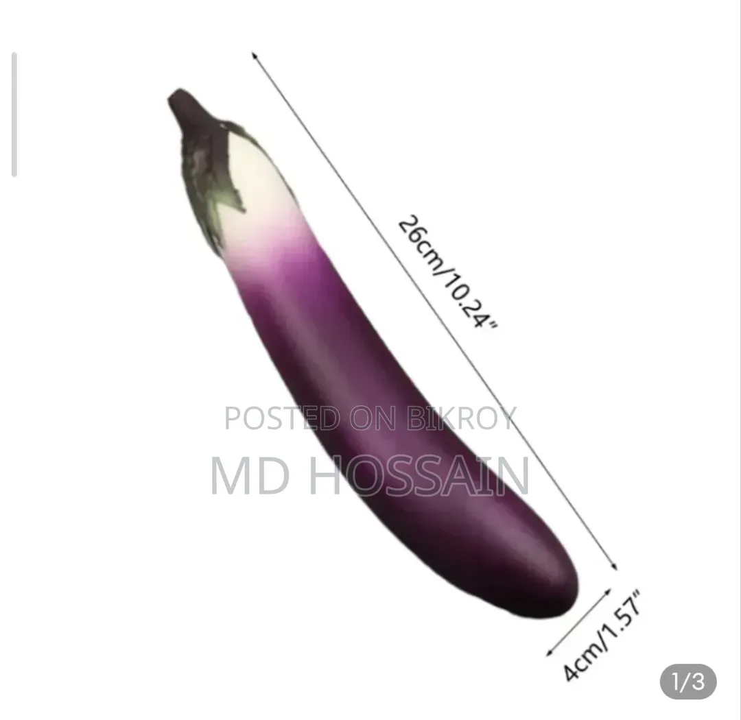 Kids Toy for Learning Artificial Soft Foam Eggplants for Kids