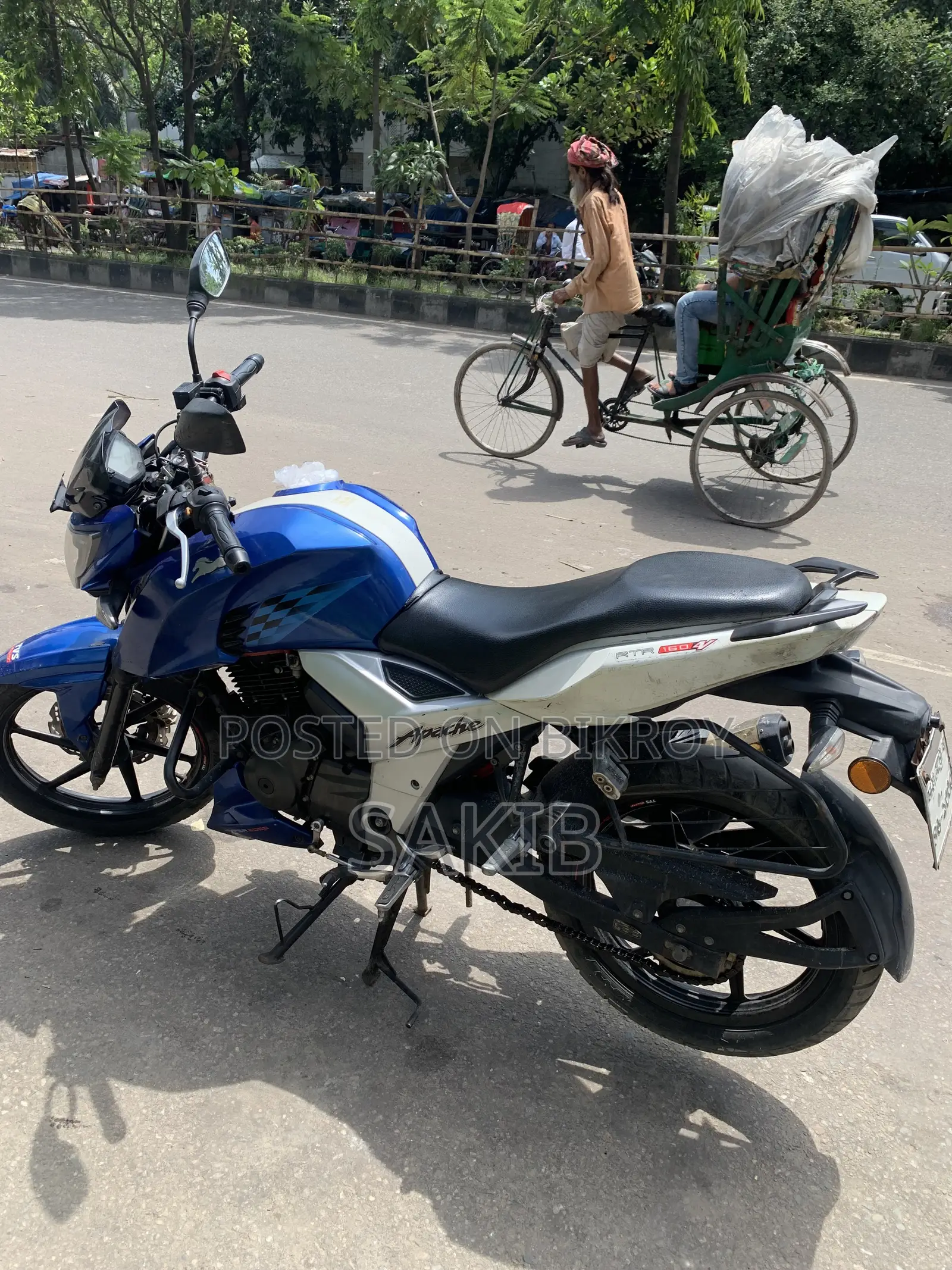 TVS Apache RTR 160 4V 2019 Blue