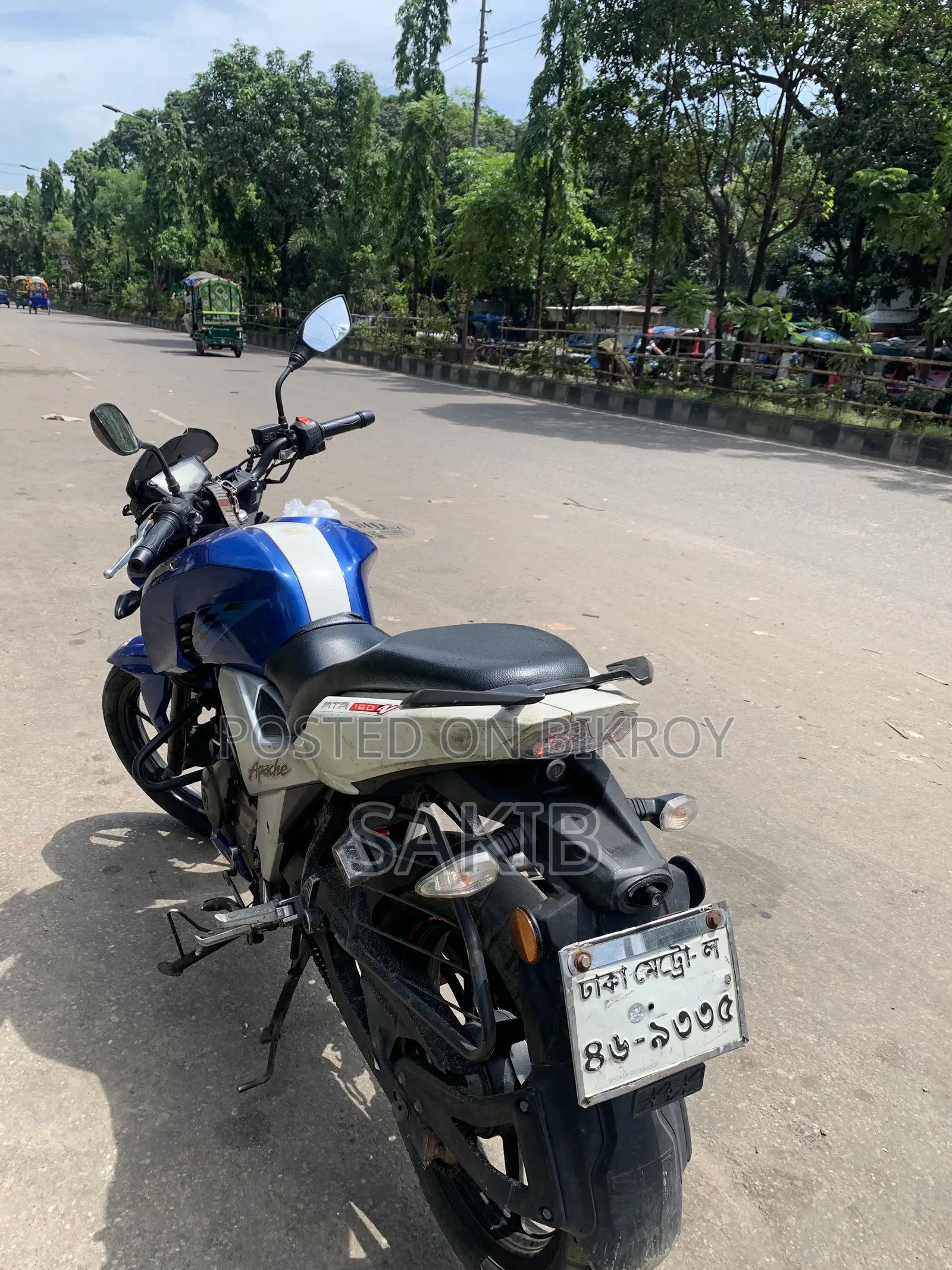TVS Apache RTR 160 4V 2019 Blue