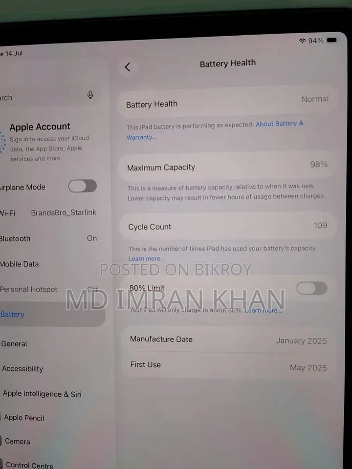 Apple iPad Air 11 (2024) 256 GB Gray